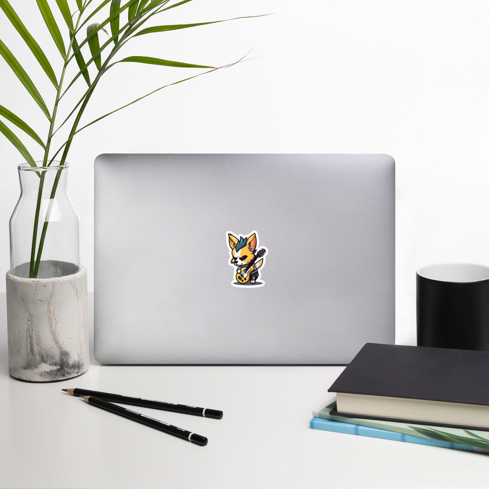 Punk Rock Corgi Sticker