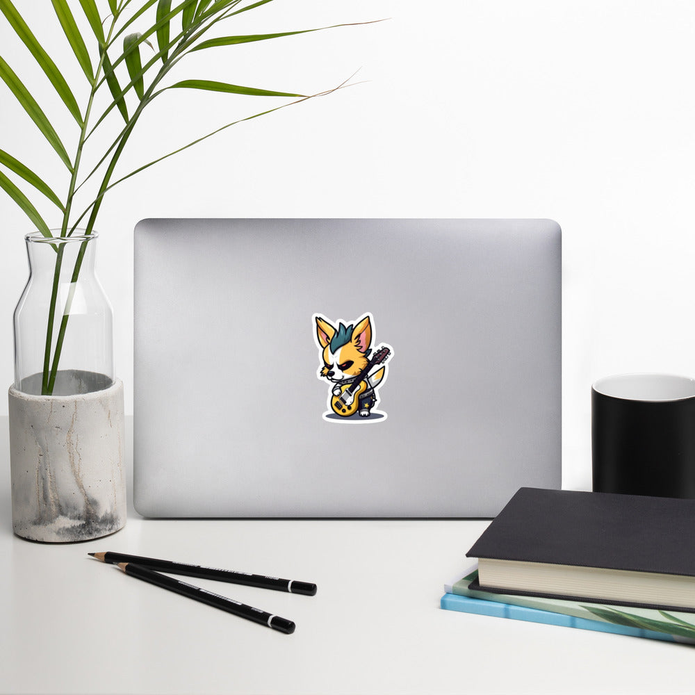 Punk Rock Corgi Sticker