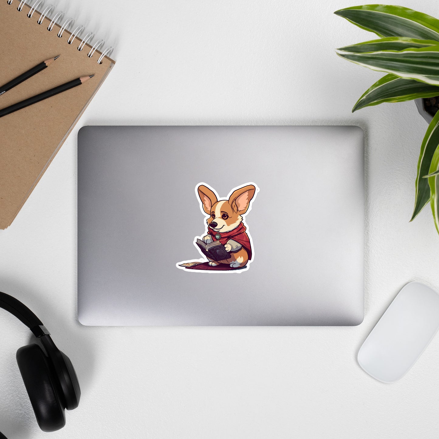 Wizard Corgi Bubble-free stickers