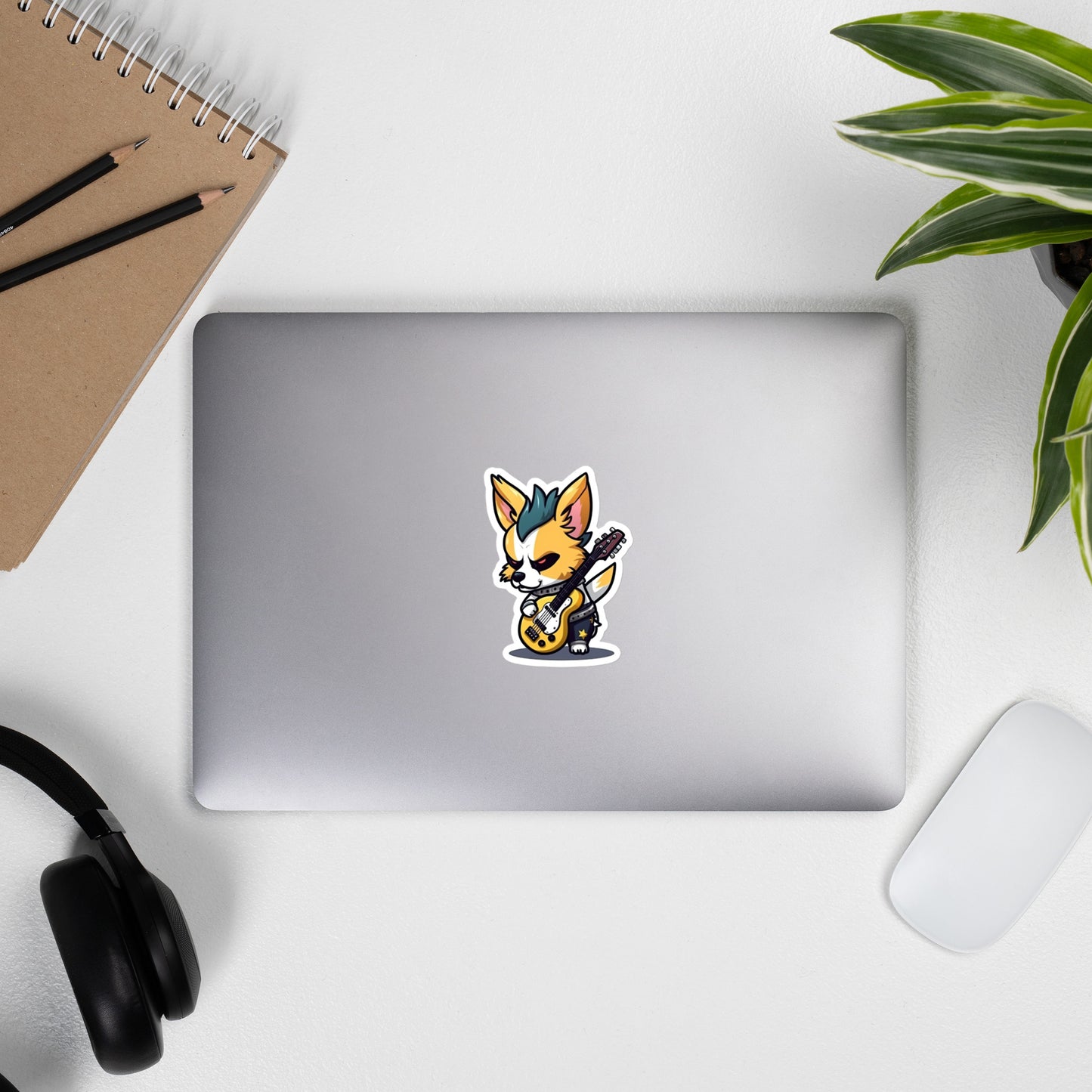Punk Rock Corgi Sticker