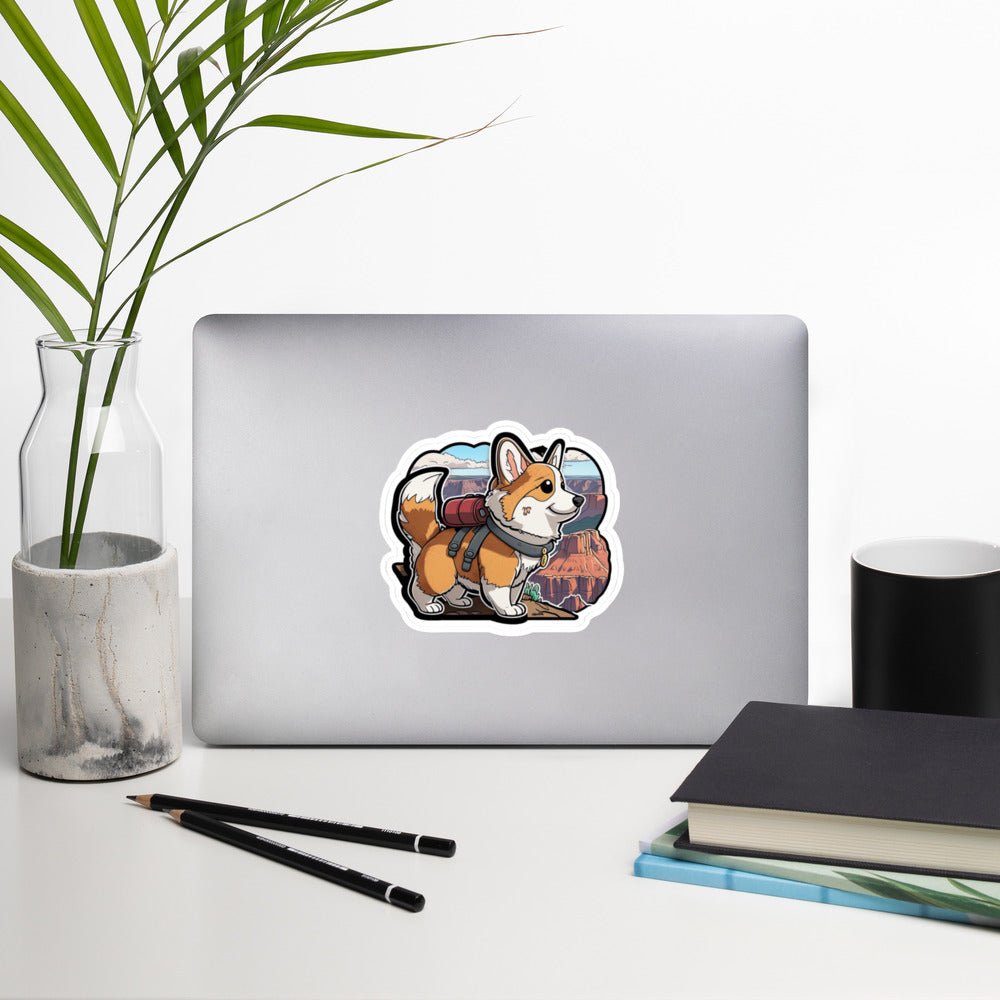 Cute Corgi Backpack stickers