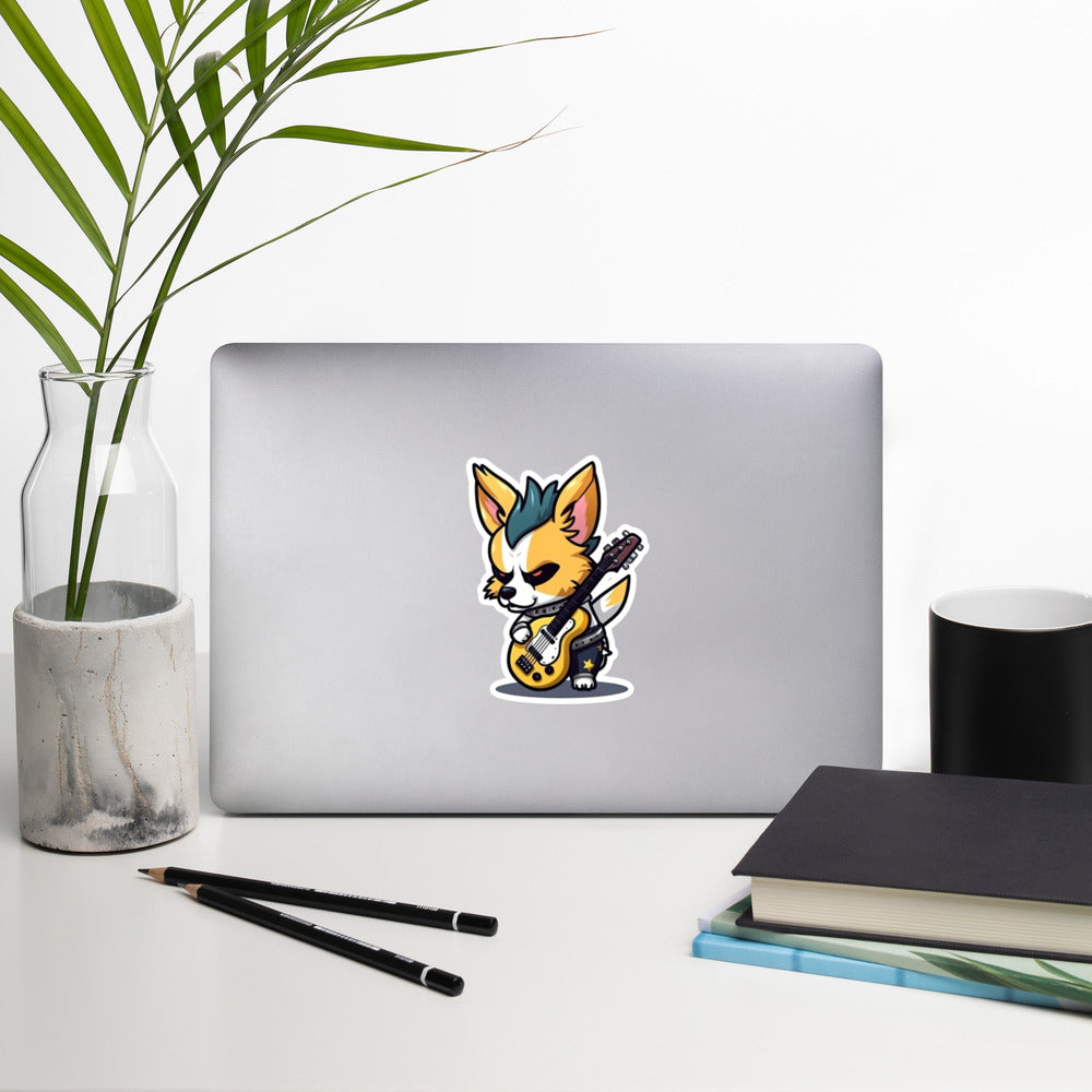 Punk Rock Corgi Sticker