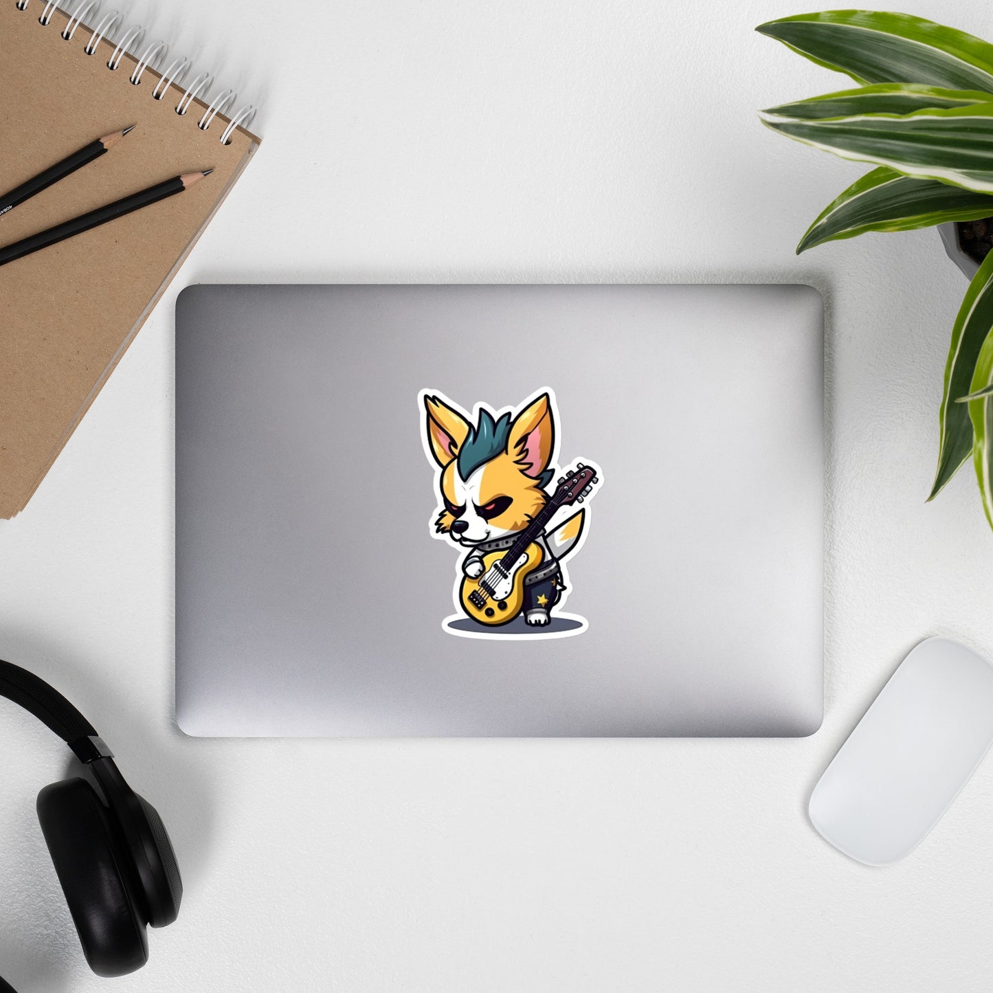Punk Rock Corgi Sticker