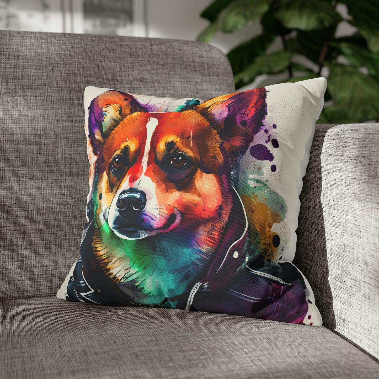 Cool Moto Corgi Pillowcase