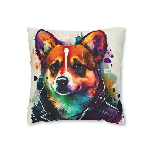 Cool Moto Corgi Pillowcase