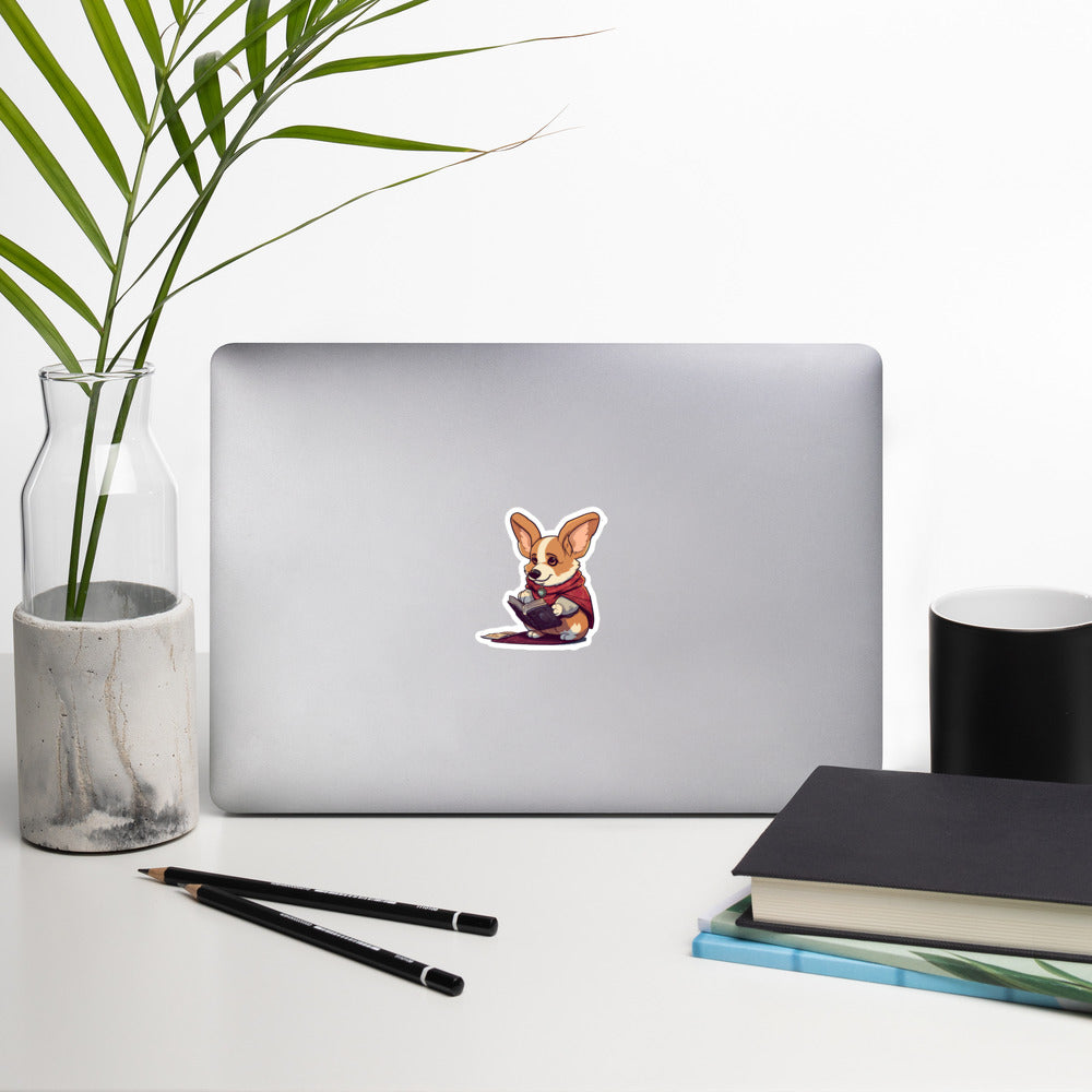 Wizard Corgi Bubble-free stickers