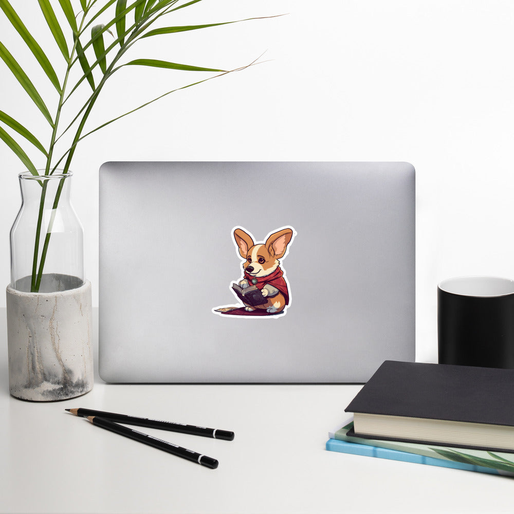 Wizard Corgi Bubble-free stickers