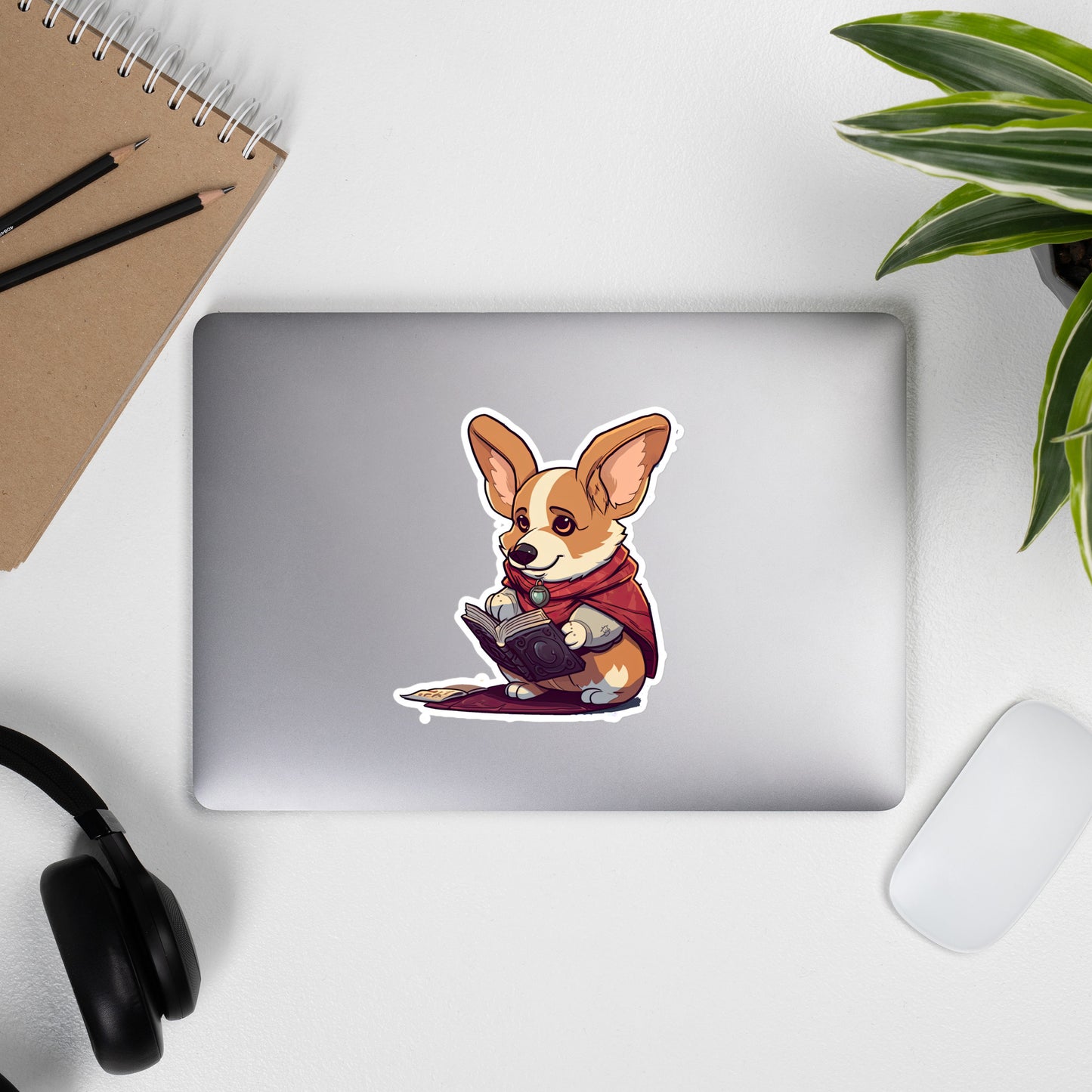 Wizard Corgi Bubble-free stickers