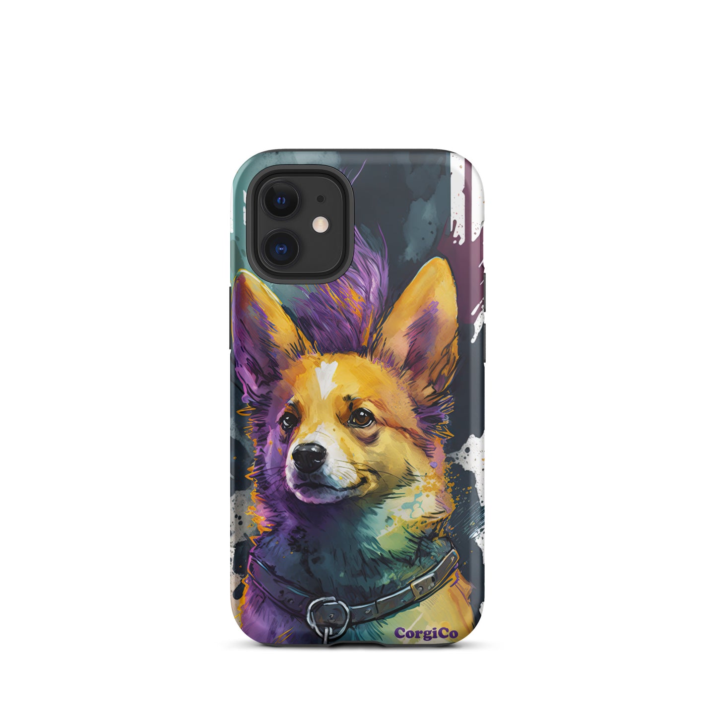 Punk Rock Purple Corgi Tough Case for iPhone®