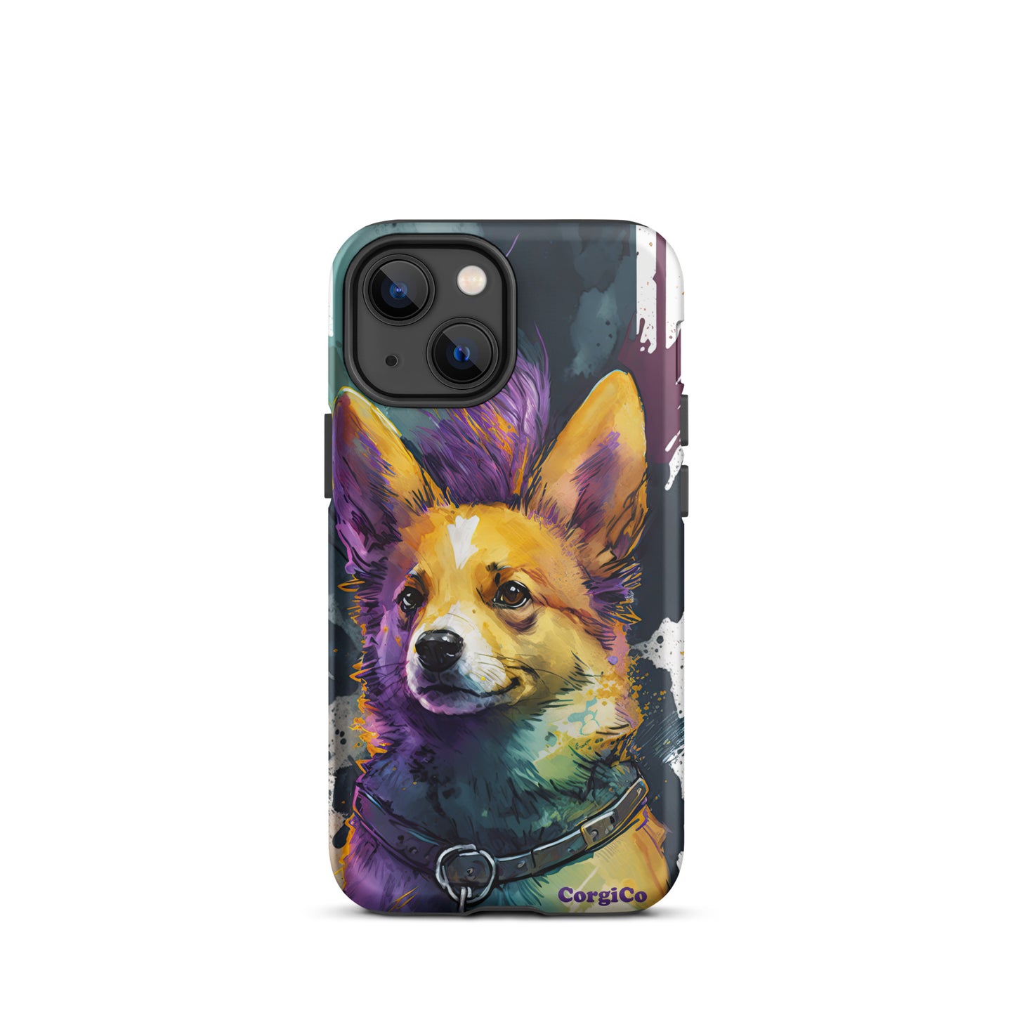 Punk Rock Purple Corgi Tough Case for iPhone®