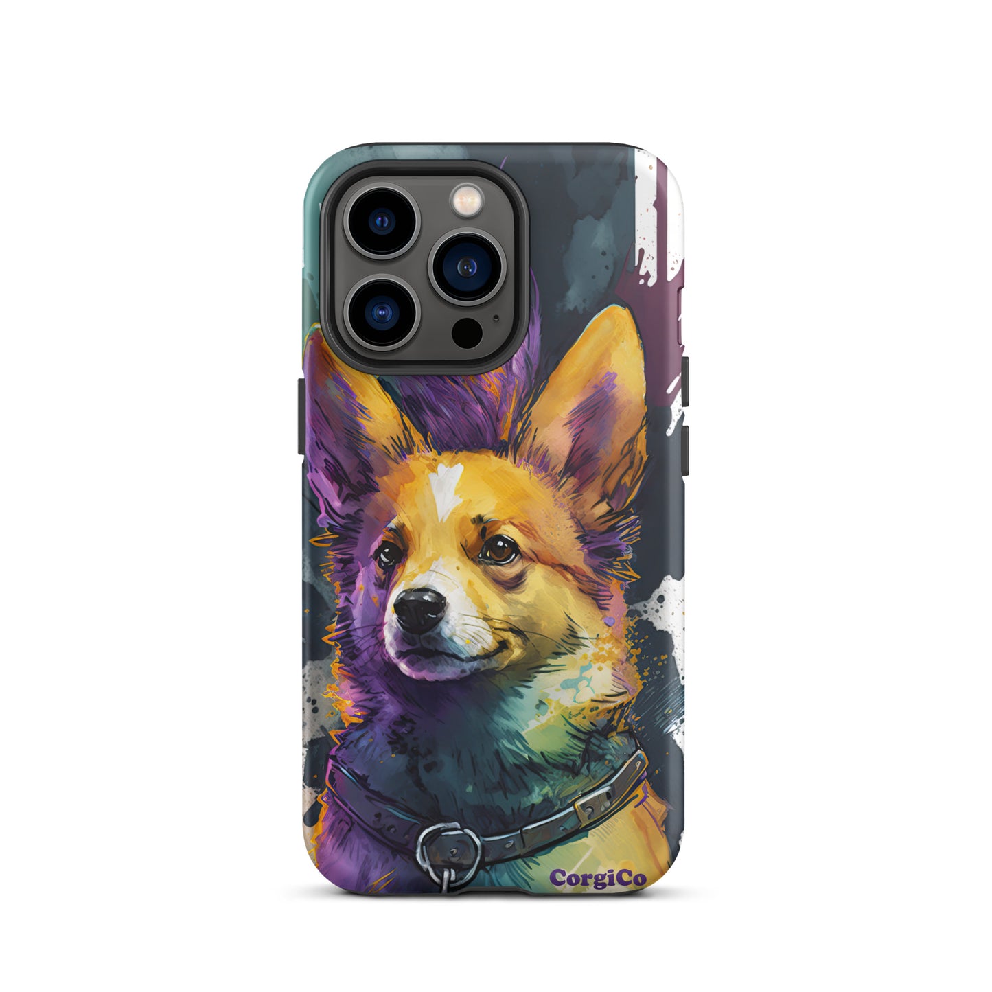 Punk Rock Purple Corgi Tough Case for iPhone®