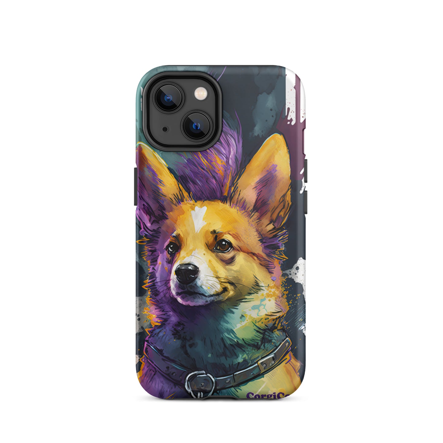 Punk Rock Purple Corgi Tough Case for iPhone®