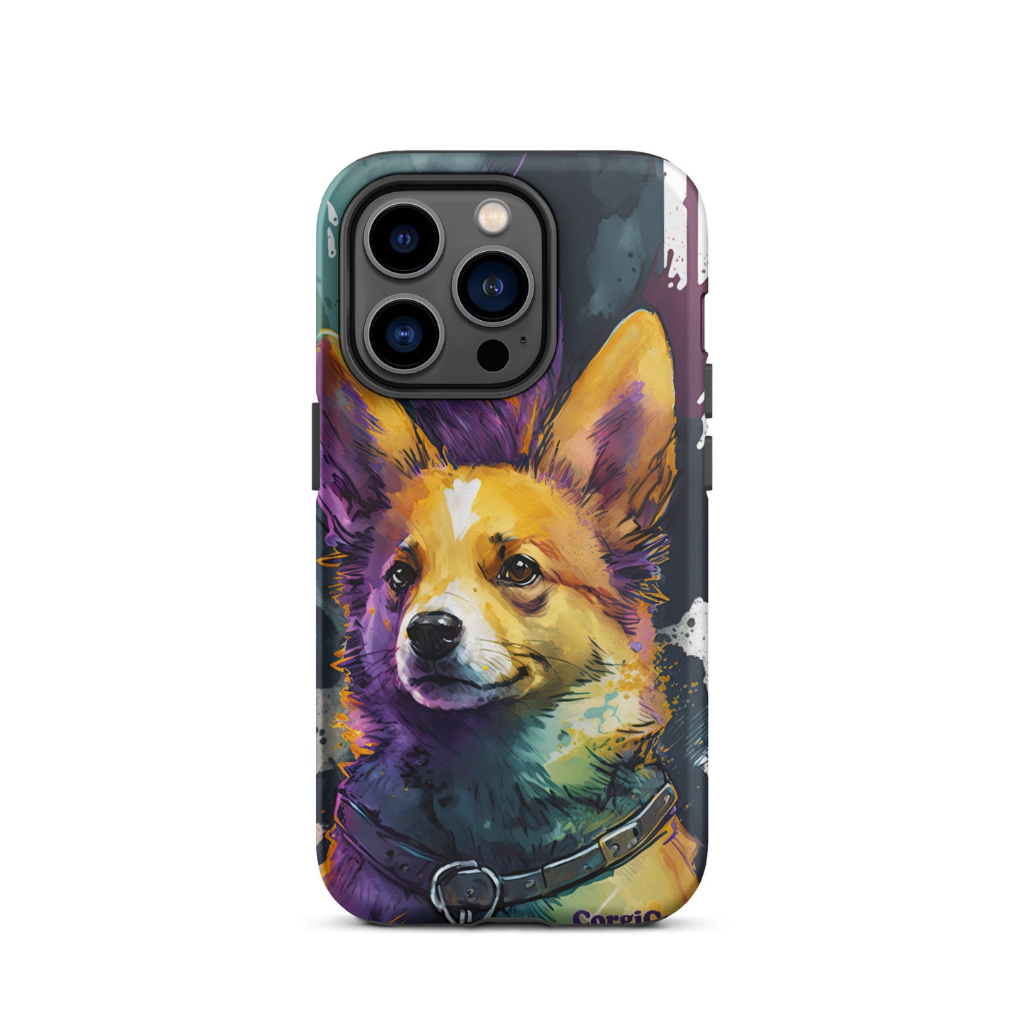 Punk Rock Purple Corgi Tough Case for iPhone®