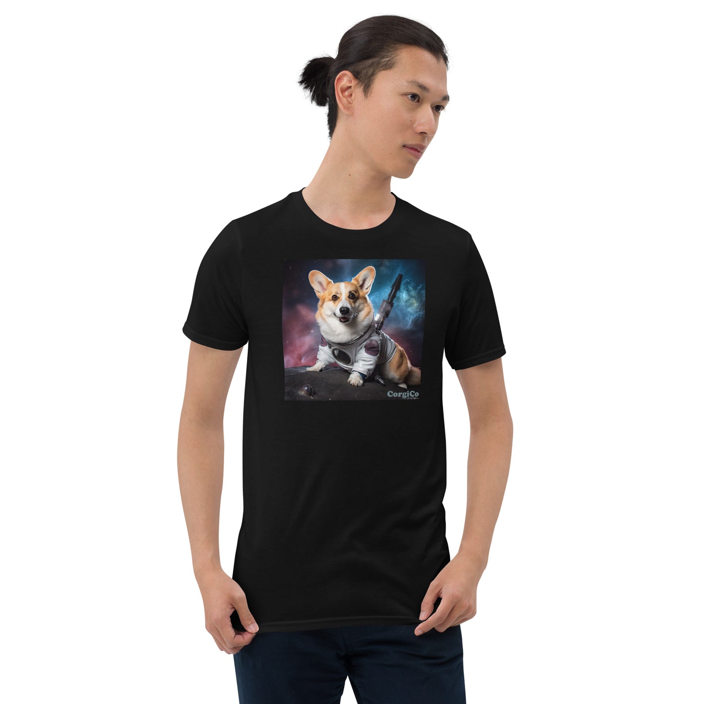 Space Mission Corgi Short-Sleeve Unisex T-Shirt