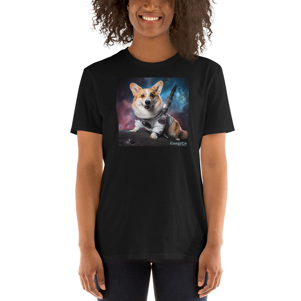 Space Mission Corgi Short-Sleeve Unisex T-Shirt