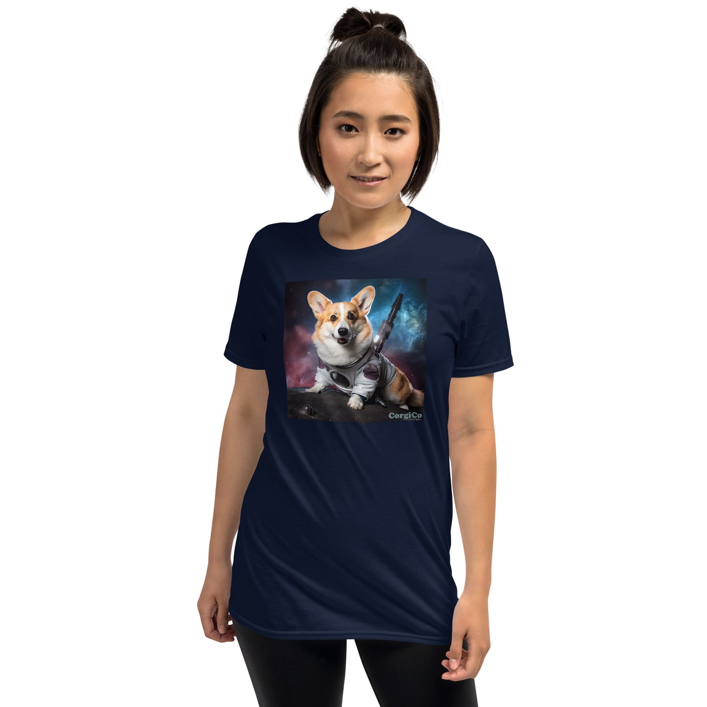 Space Mission Corgi Short-Sleeve Unisex T-Shirt