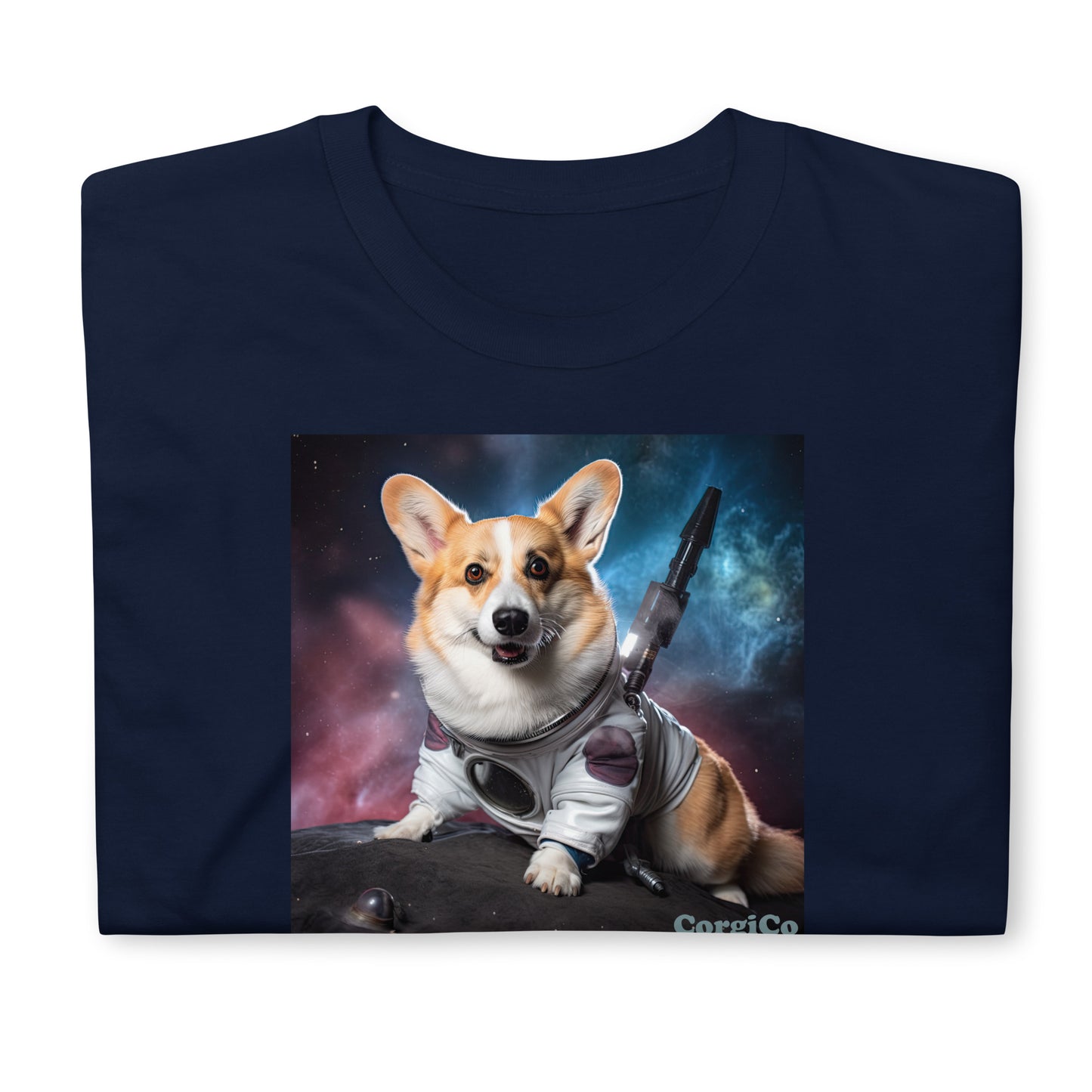 Space Mission Corgi Short-Sleeve Unisex T-Shirt