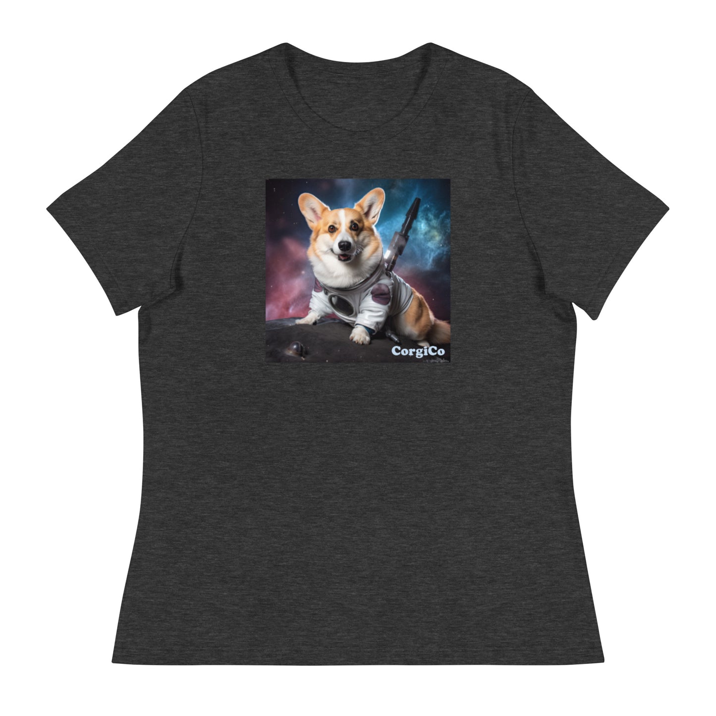 Space Mission Corgi Women's Relaxed T-Shirt